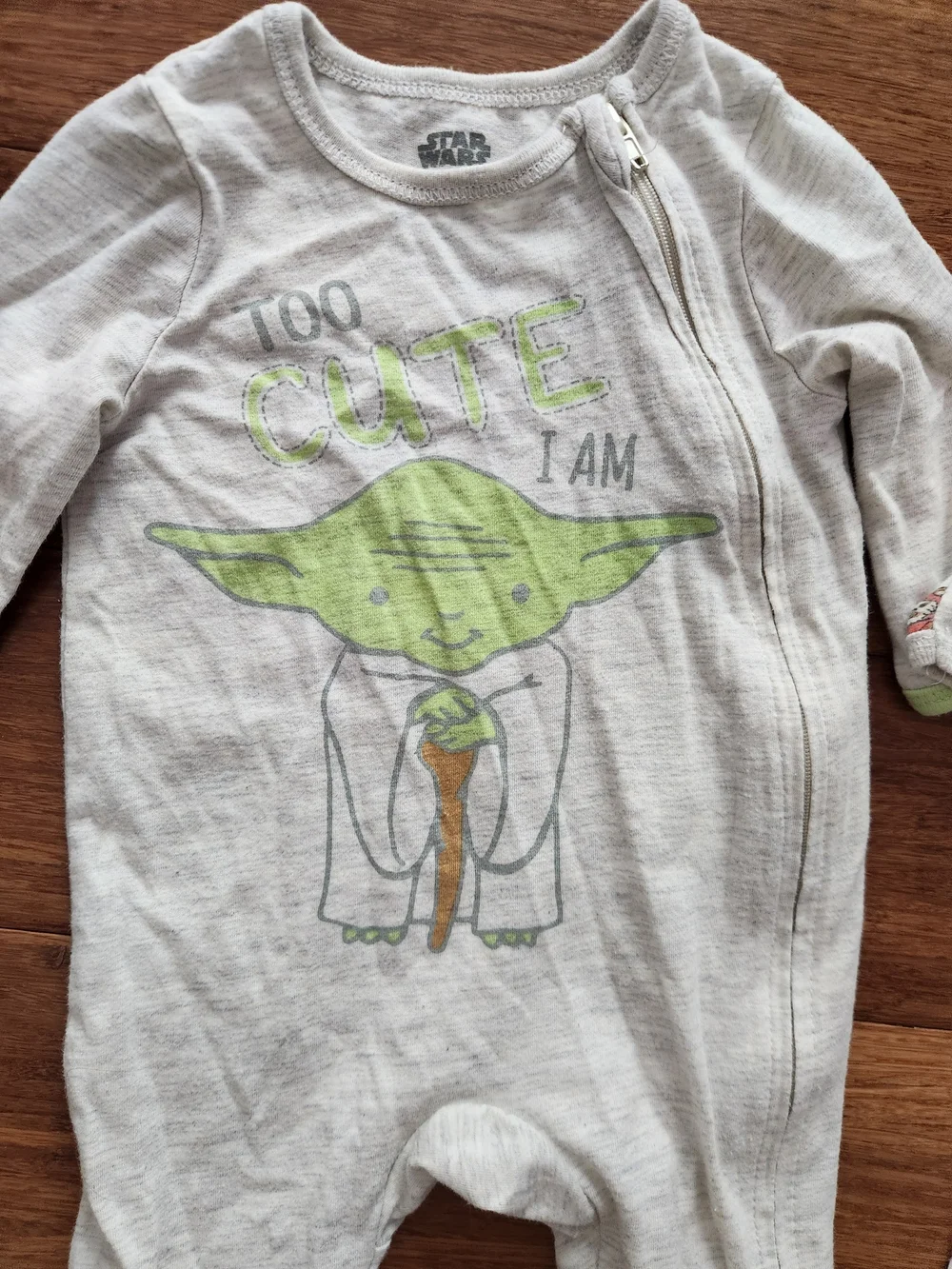 Star Wars Baby Yoda One-Piece Footed Zipper Sleepers Pajamas, 0-3 Months